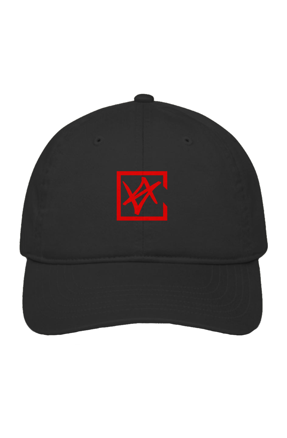 CHS Logo Embroidered Baseball Cap  [Black/Red]
